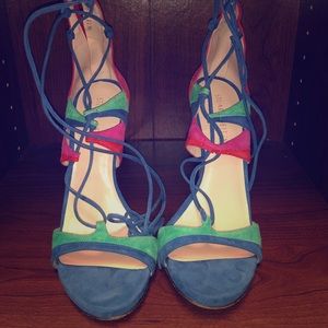 Stuart Weitzman suede sandal